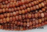 CAG614 15.5 inches 4*6mm rondelle natural fire agate beads