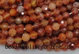 CAG619 15.5 inches 6mm faceted round natural fire agate beads