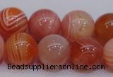 CAG6344 15 inches 12mm round red botswana agate beads wholesale