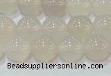 CAG6503 15.5 inches 10mm round Brazilian white agate beads