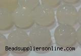 CAG6516 15.5 inches 16mm faceted round Brazilian white agate beads