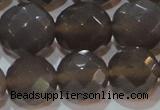 CAG6540 15.5 inches 18mm faceted round Brazilian grey agate beads