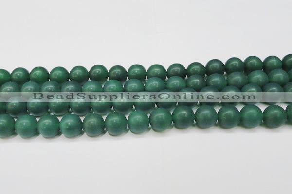 CAG6571 15.5 inches 12mm round matte green agate beads wholesale