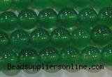 CAG6604 15.5 inches 6mm round green agate gemstone beads