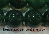 CAG6609 15.5 inches 16mm round green agate gemstone beads