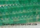 CAG6620 15.5 inches 3*6mm rondelle green agate gemstone beads