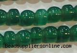 CAG6628 15.5 inches 8*13mm peanut-shaped green agate gemstone beads