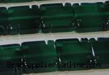 CAG6637 15.5 inches 12*12mm square green agate gemstone beads