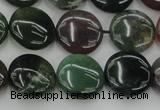 CAG6771 15.5 inches 14mm flat round Indian agate beads wholesale