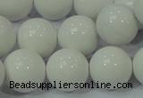 CAG708 15.5 inches 18mm round white agate gemstone beads wholesale