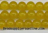 CAG7103 15.5 inches 10mm round yellow agate gemstone beads