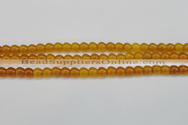 CAG7114 15.5 inches 9*10mm apple-shaped yellow agate gemstone beads