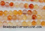 CAG7130 15.5 inches 4mm round red agate gemstone beads