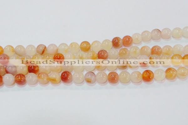 CAG7133 15.5 inches 10mm round red agate gemstone beads