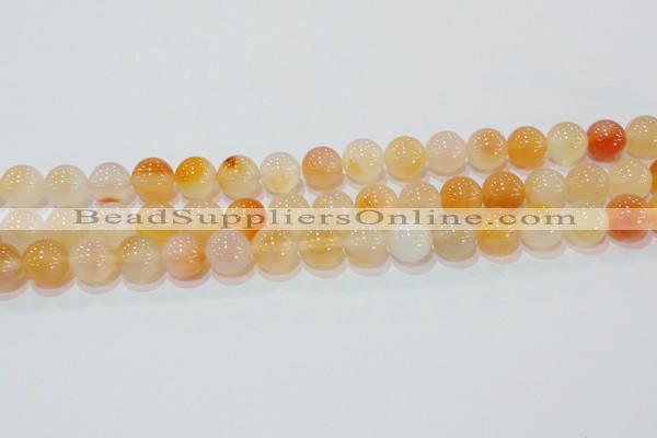 CAG7134 15.5 inches 12mm round red agate gemstone beads