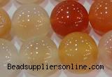 CAG7137 15.5 inches 18mm round red agate gemstone beads