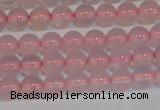 CAG7149 15.5 inches 4mm round pink agate gemstone beads