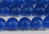 CAG7161 15.5 inches 10mm round blue agate gemstone beads