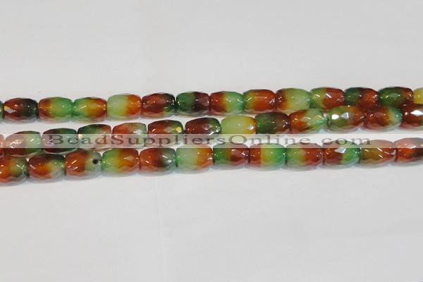 CAG7180 15.5 inches 12*16mm drum rainbow agate gemstone beads