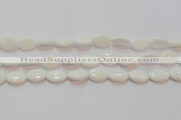 CAG7231 15.5 inches 15*20mm marquise white agate gemstone beads