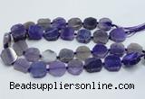 CAG7358 15.5 inches 18*20mm - 20*22mm octagonal dragon veins agate beads