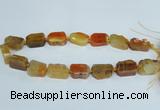 CAG7388 15.5 inches 15*20mm - 18*25mm freeform dragon veins agate beads