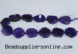 CAG7399 15.5 inches 25*25mm - 30*35mm freeform dragon veins agate beads