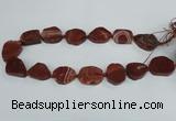 CAG7408 15.5 inches 20*25mm - 25*30mm freeform dragon veins agate beads