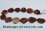 CAG7409 15.5 inches 25*30mm - 30*38mm freeform dragon veins agate beads