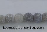 CAG7478 15.5 inches 4mm round frosted agate beads wholesale