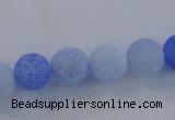 CAG7528 15.5 inches 8mm round frosted agate beads wholesale