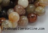 CAG765 15.5 inches 12mm round yellow agate gemstone beads wholesale