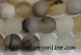 CAG8012 15.5 inches 8mm round matte Montana agate gemstone beads