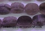 CAG8441 15.5 inches 10*14mm oval grey druzy agate gemstone beads