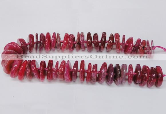 CAG8561 6*22mm - 10*26mm tyre dragon veins agate beads wholesale