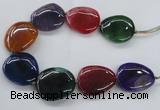 CAG8647 15.5 inches 35*40mm - 40*45mm freeform dragon veins agate beads