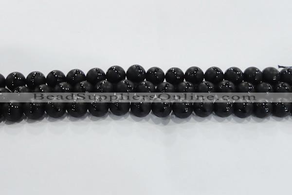 CAG8682 15.5 inches 10mm round matte tibetan agate gemstone beads