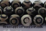 CAG8702 15.5 inches 10mm round matte tibetan agate gemstone beads