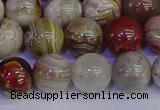 CAG9114 15.5 inches 12mm round Mexican crazy lace agate beads