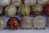 CAG9115 15.5 inches 14mm round Mexican crazy lace agate beads