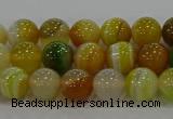 CAG9163 15.5 inches 6mm round line agate beads wholesale