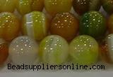 CAG9167 15.5 inches 14mm round line agate beads wholesale