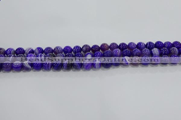 CAG9170 15.5 inches 6mm round line agate beads wholesale