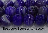 CAG9171 15.5 inches 8mm round line agate beads wholesale