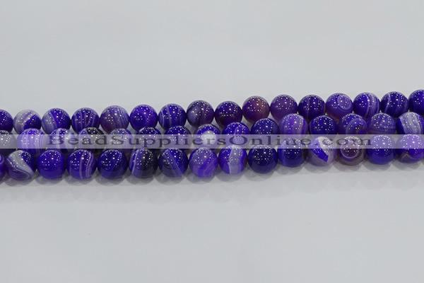 CAG9172 15.5 inches 10mm round line agate beads wholesale