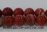 CAG9177 15.5 inches 6mm round line agate beads wholesale