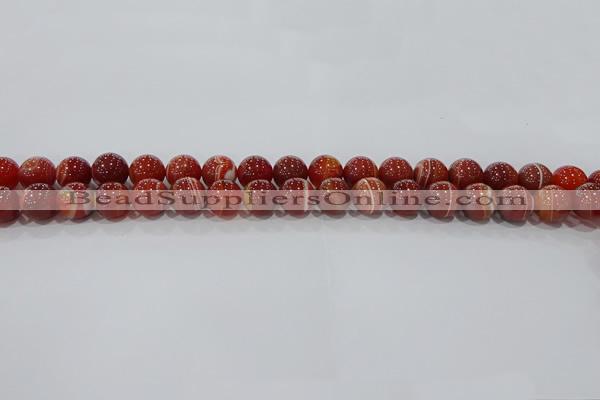 CAG9177 15.5 inches 6mm round line agate beads wholesale