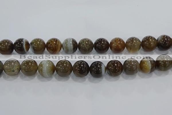 CAG9207 15.5 inches 16mm round line agate gemstone beads