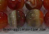 CAG9235 15.5 inches 16mm faceted round line agate beads wholesale