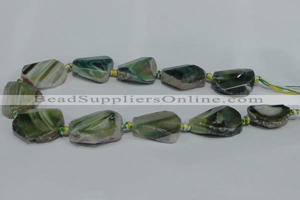 CAG932 16 inches rough agate gemstone nugget beads wholesale